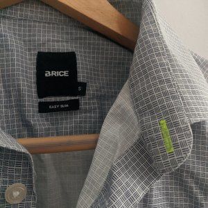 brice easy slim S dress shirt blue checks